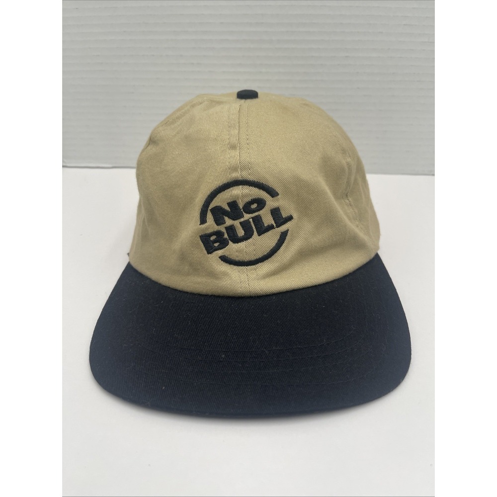 Winston Cigarettes "No Bull" Beige Adjustable Vintage Strapback Baseball Cap Hat